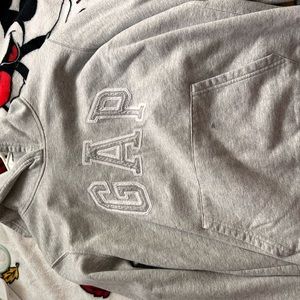 gap gray hoodie size medium